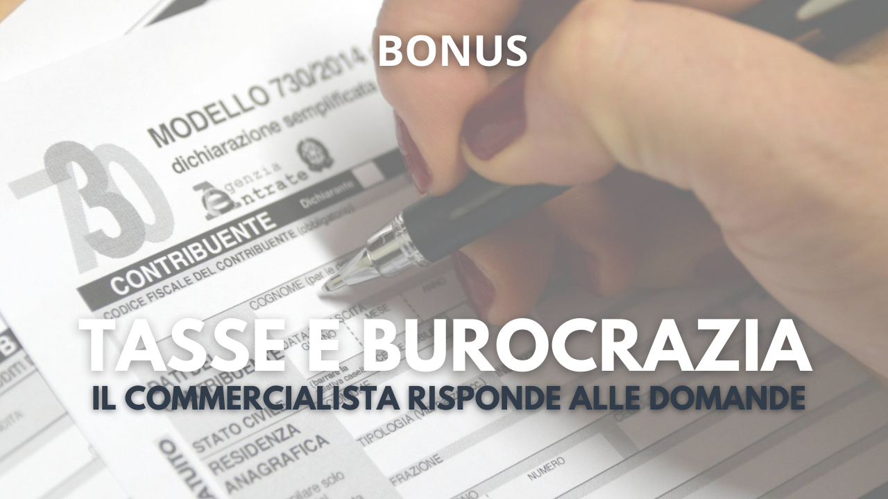Bonus – Tasse e burocrazia per imprenditori olistici (con il commericalista Giampiero Teresi)